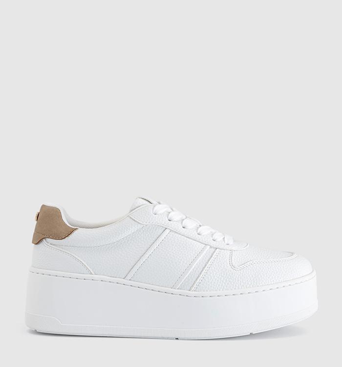 OFFICE Tatum Platform Lace Up Trainers White