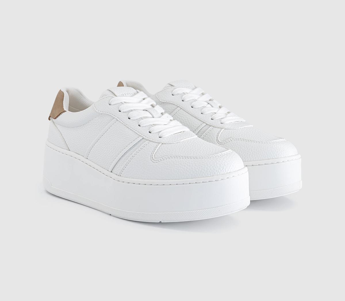 OFFICETatum Platform Lace Up TrainersWhite