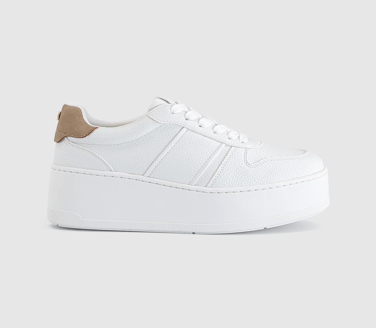 OFFICETatum Platform Lace Up TrainersWhite
