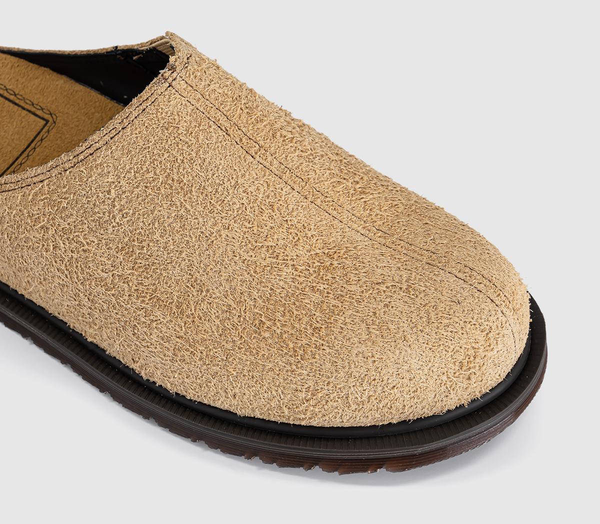 Dr. MartensSan MulesSavannah Tan Hairy Suede