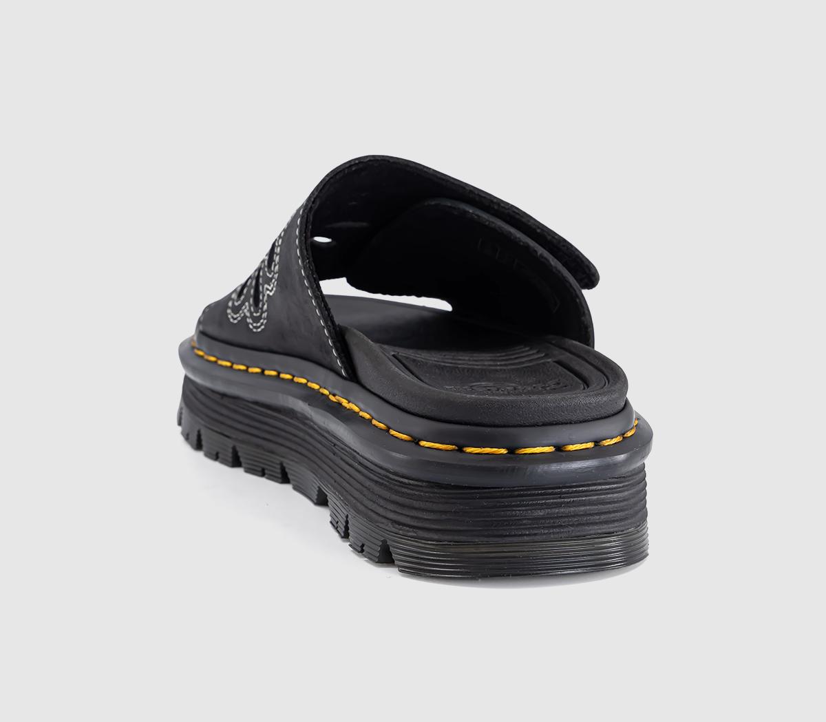 Dr. MartensZebzag Slide Flower SandalsBlack Wyoming