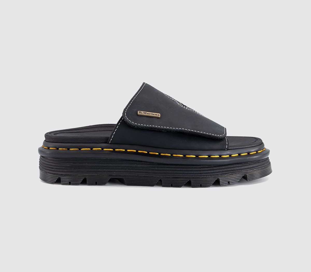 Dr. MartensZebzag Slide Flower SandalsBlack Wyoming