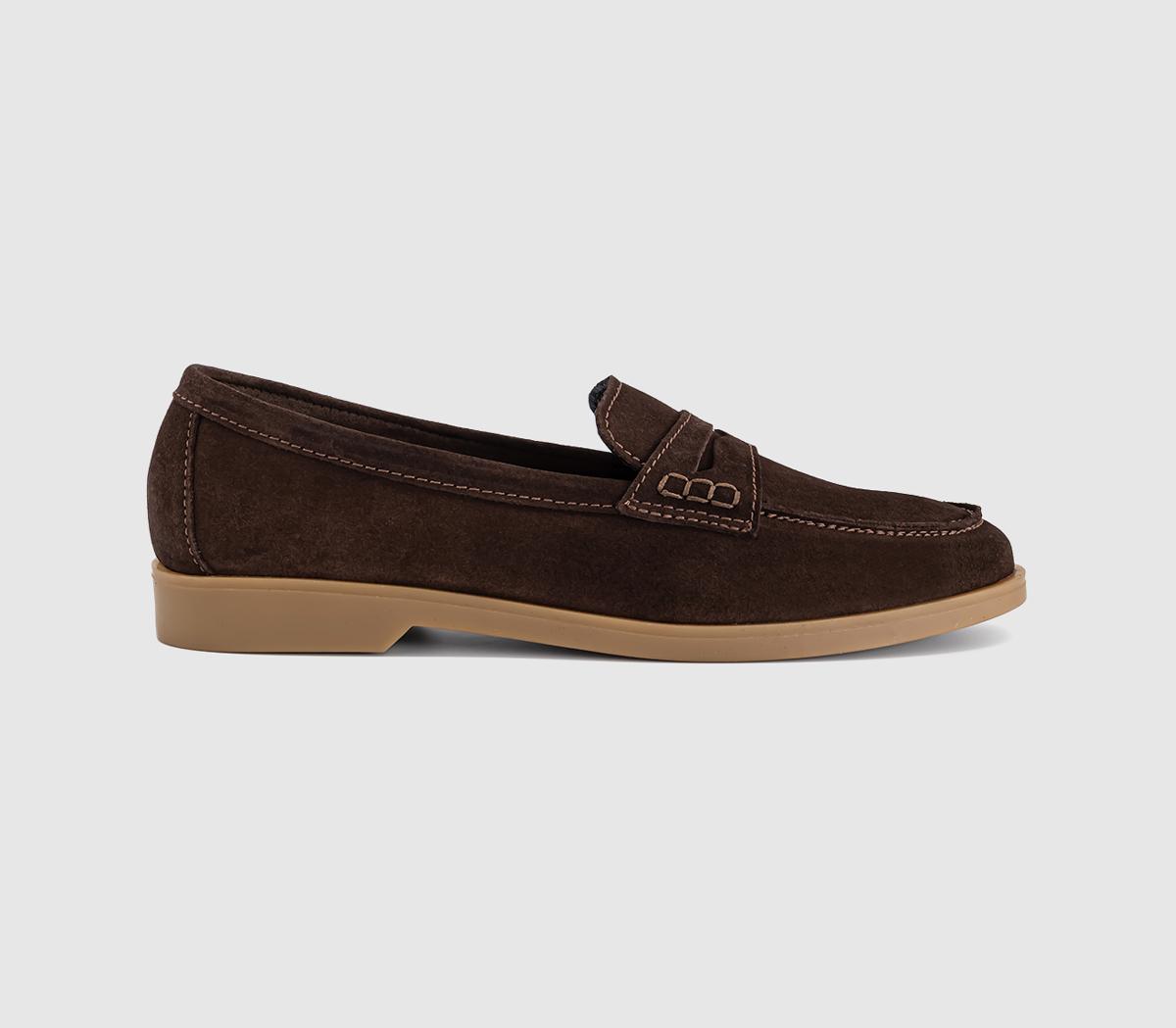 OFFICEFinesse Gum Sole Penny LoafersBrown Suede
