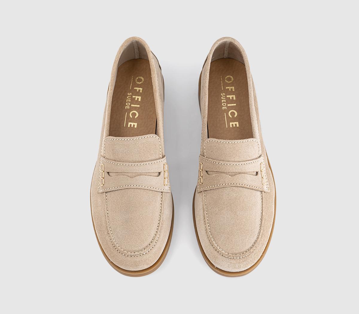 OFFICEFinesse Gum Sole Penny LoafersTaupe Suede