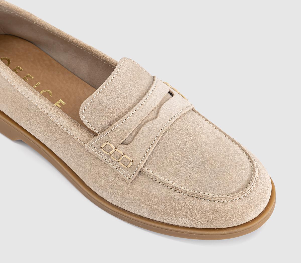 OFFICEFinesse Gum Sole Penny LoafersTaupe Suede