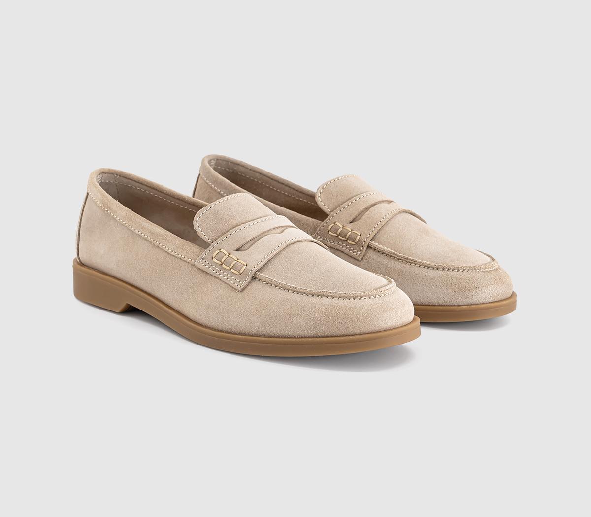 OFFICEFinesse Gum Sole Penny LoafersTaupe Suede