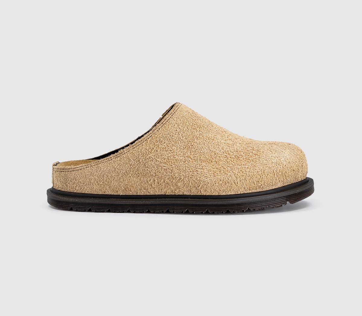 靴 theredthread S hairy fur mule 40 Dr. Martens San Men's Mules Savannah Tan Hairy Suede - Men's