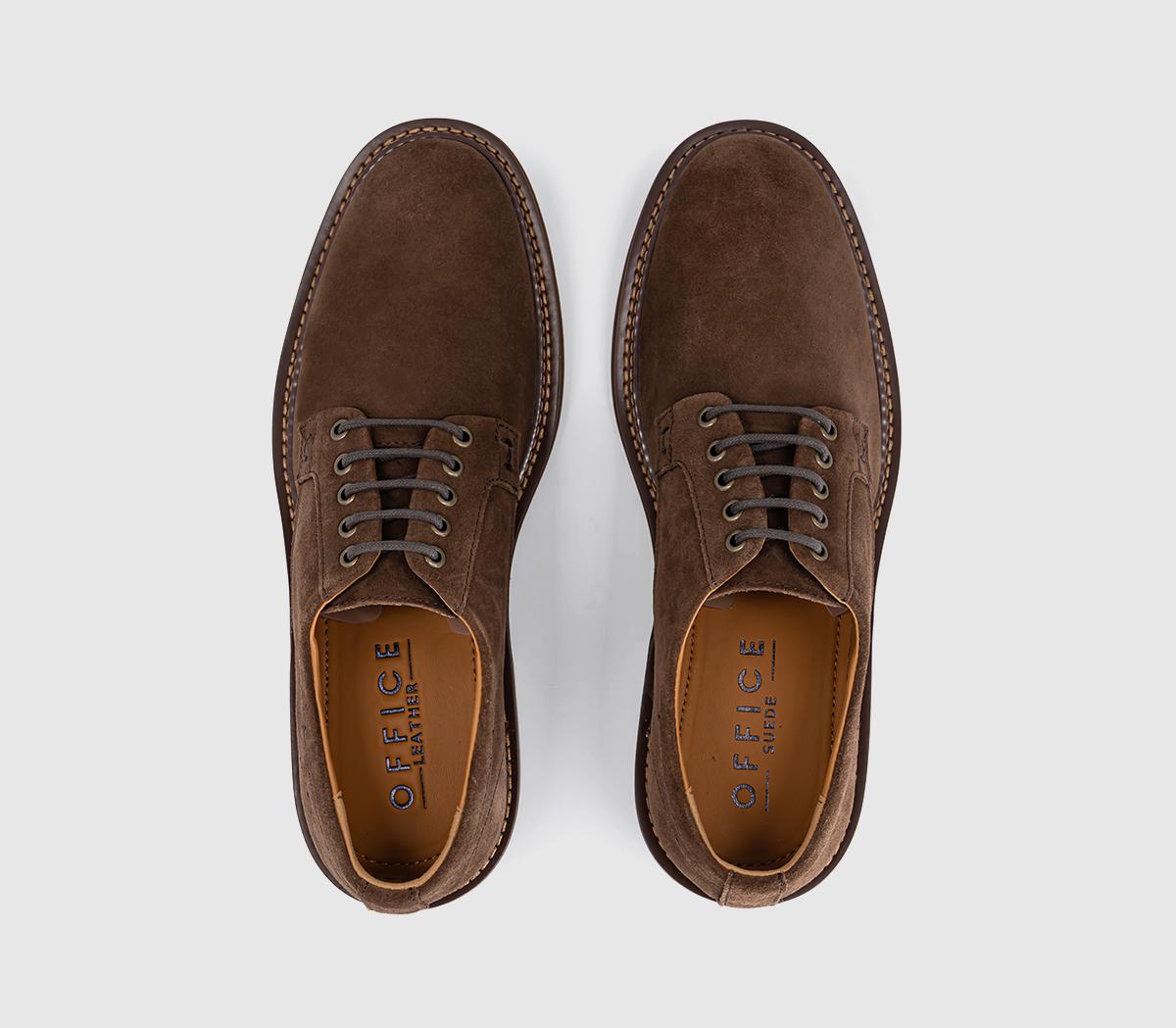 OFFICECaledonian Eyelet Derby ShoesBrown Suede