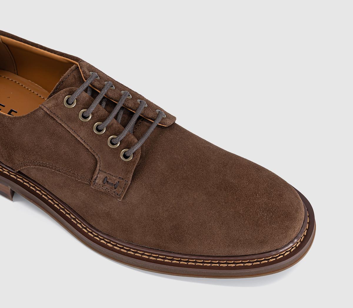 OFFICECaledonian Eyelet Derby ShoesBrown Suede