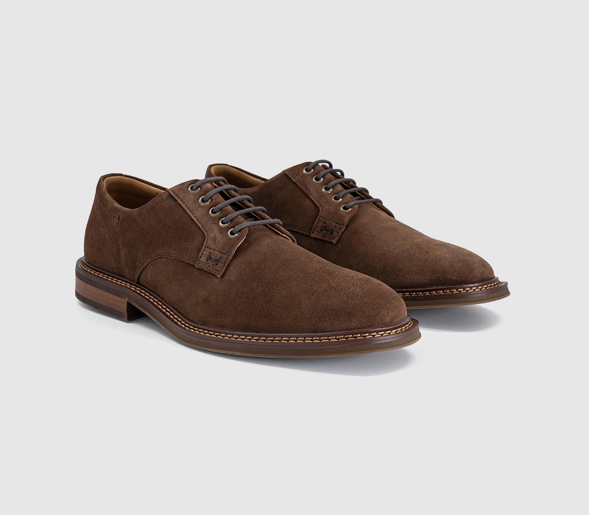 OFFICECaledonian Eyelet Derby ShoesBrown Suede