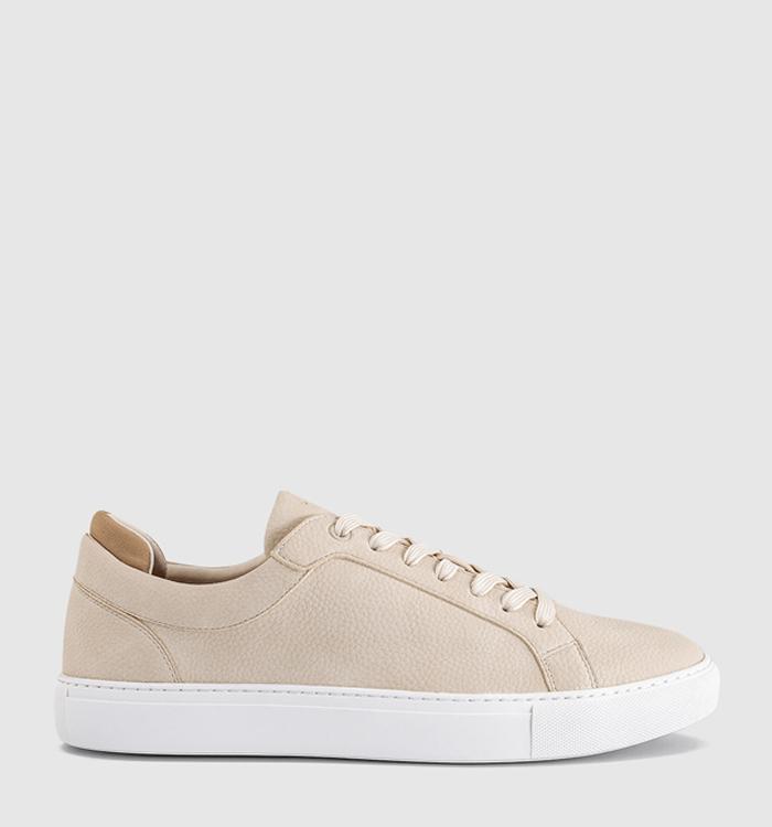 OFFICE Crosby 7 Eye Trainers Beige