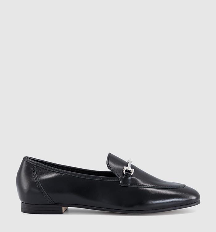 OFFICE Freida Snaffle Loafers Black Leather