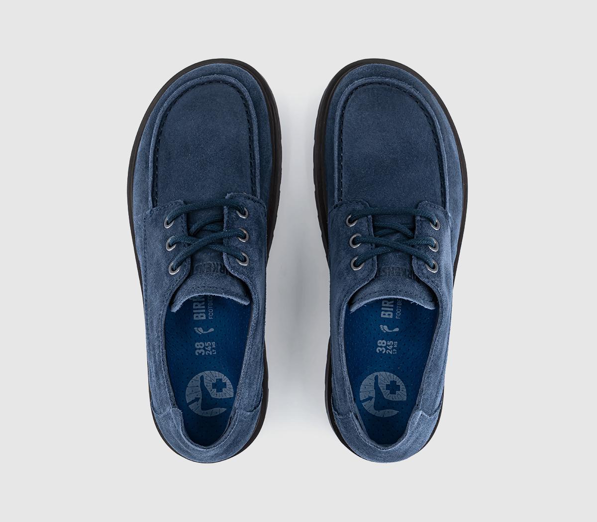 BIRKENSTOCKHighwood Moc Lace Low ShoesNew Navy Suede
