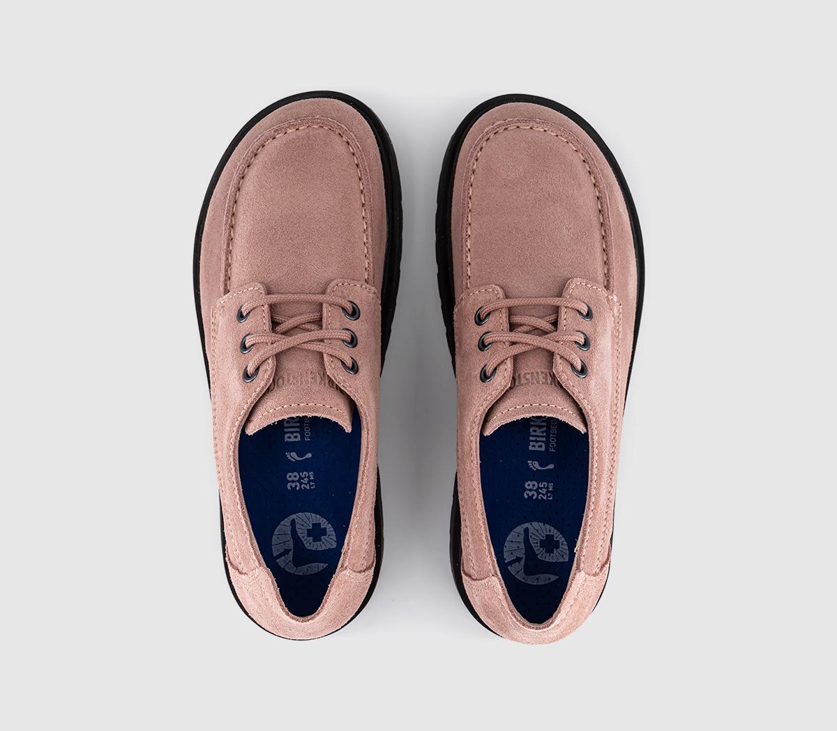 BIRKENSTOCKHighwood Moc Lace Low ShoesPink Clay Suede