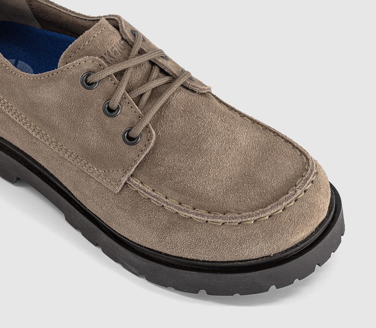 BIRKENSTOCKHighwood Moc Lace Low ShoesGrey Taupe Suede R