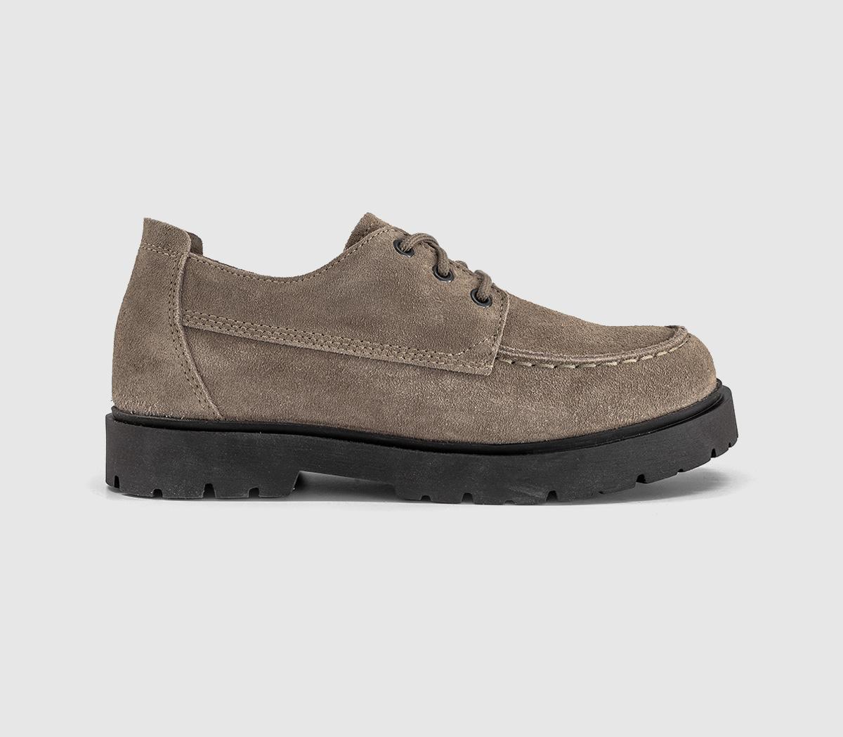 BIRKENSTOCKHighwood Moc Lace Low ShoesGrey Taupe Suede R