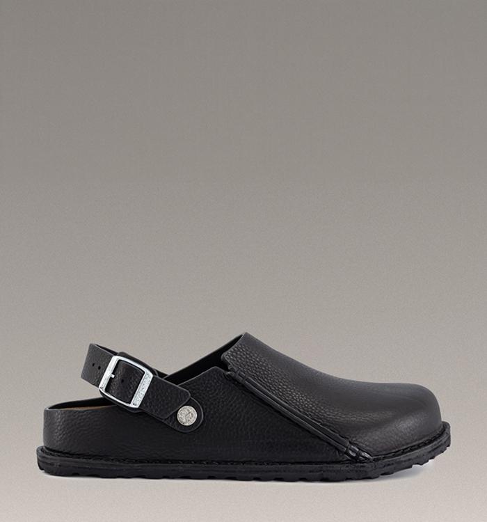 BIRKENSTOCK Lutry Premium Clogs Black Leather