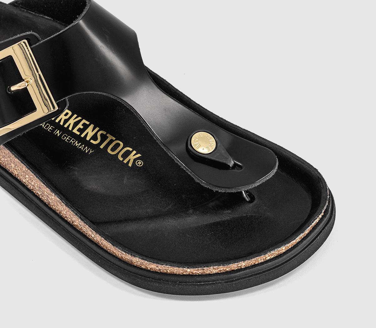 BIRKENSTOCKGizeh Droplet SandalsBlack High Shine