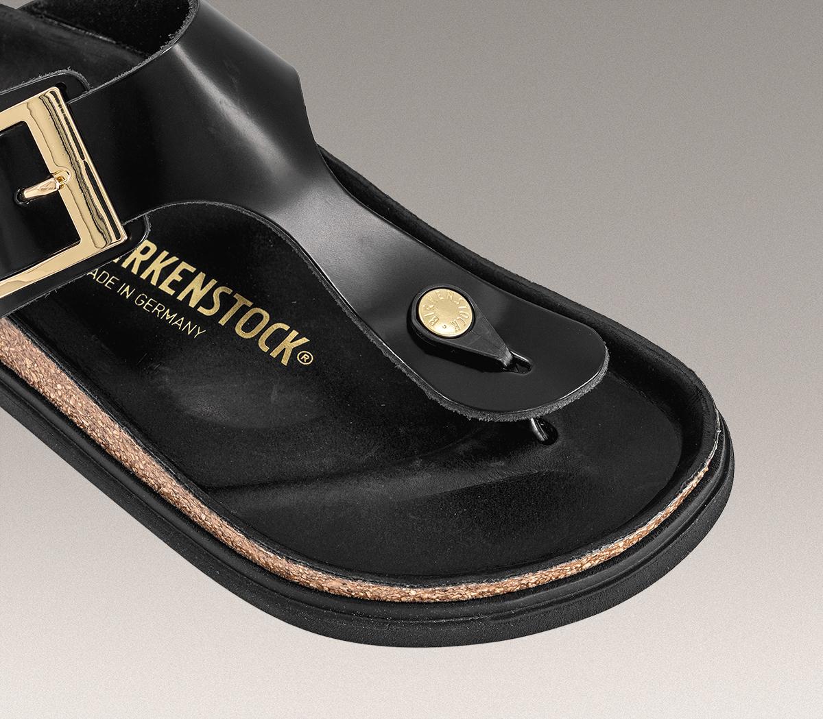 BIRKENSTOCKGizeh Droplet SandalsBlack High Shine