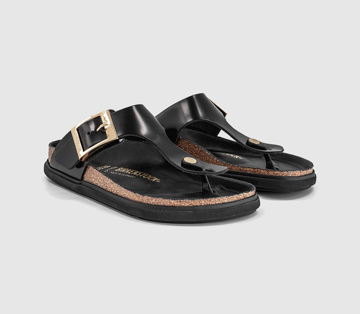 BIRKENSTOCKGizeh Droplet SandalsBlack High Shine