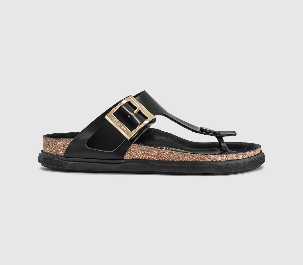 BIRKENSTOCKGizeh Droplet SandalsBlack High Shine
