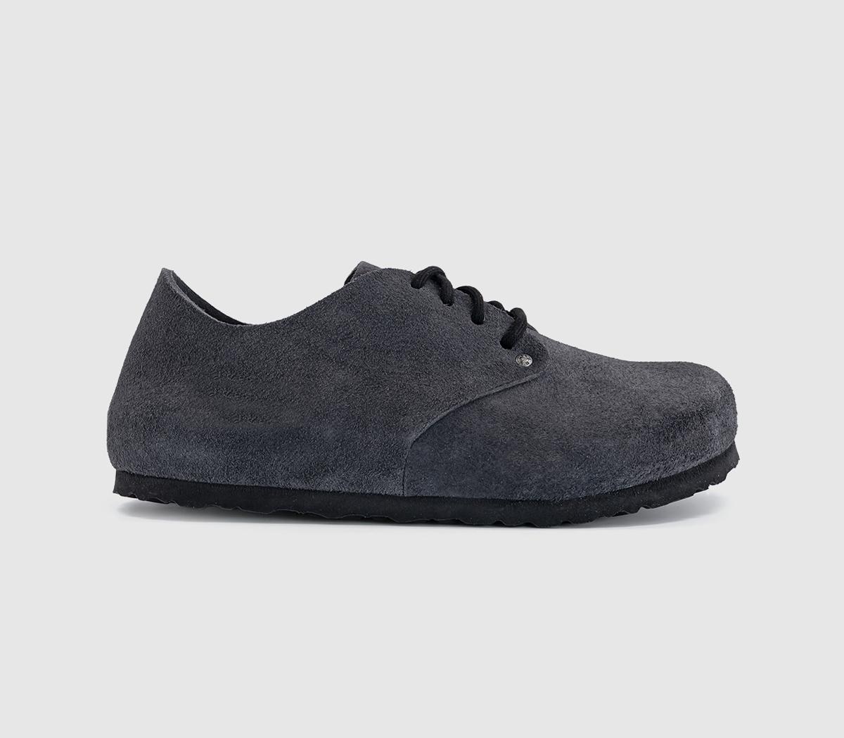 Birkenstock Womens Maine Shoes Charcoal Black, 3