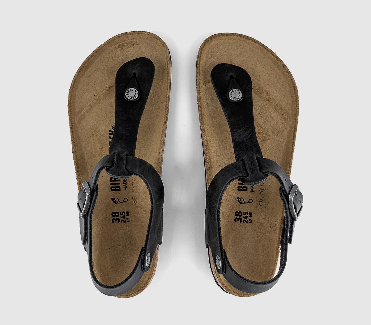 BIRKENSTOCKKairo SandalsBlack Leather