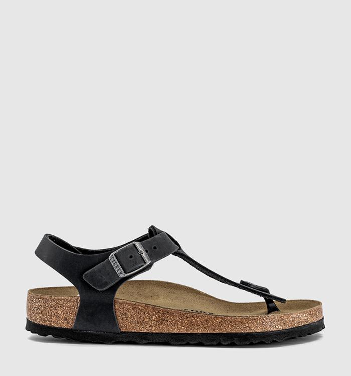 BIRKENSTOCK Kairo Sandals Black Leather