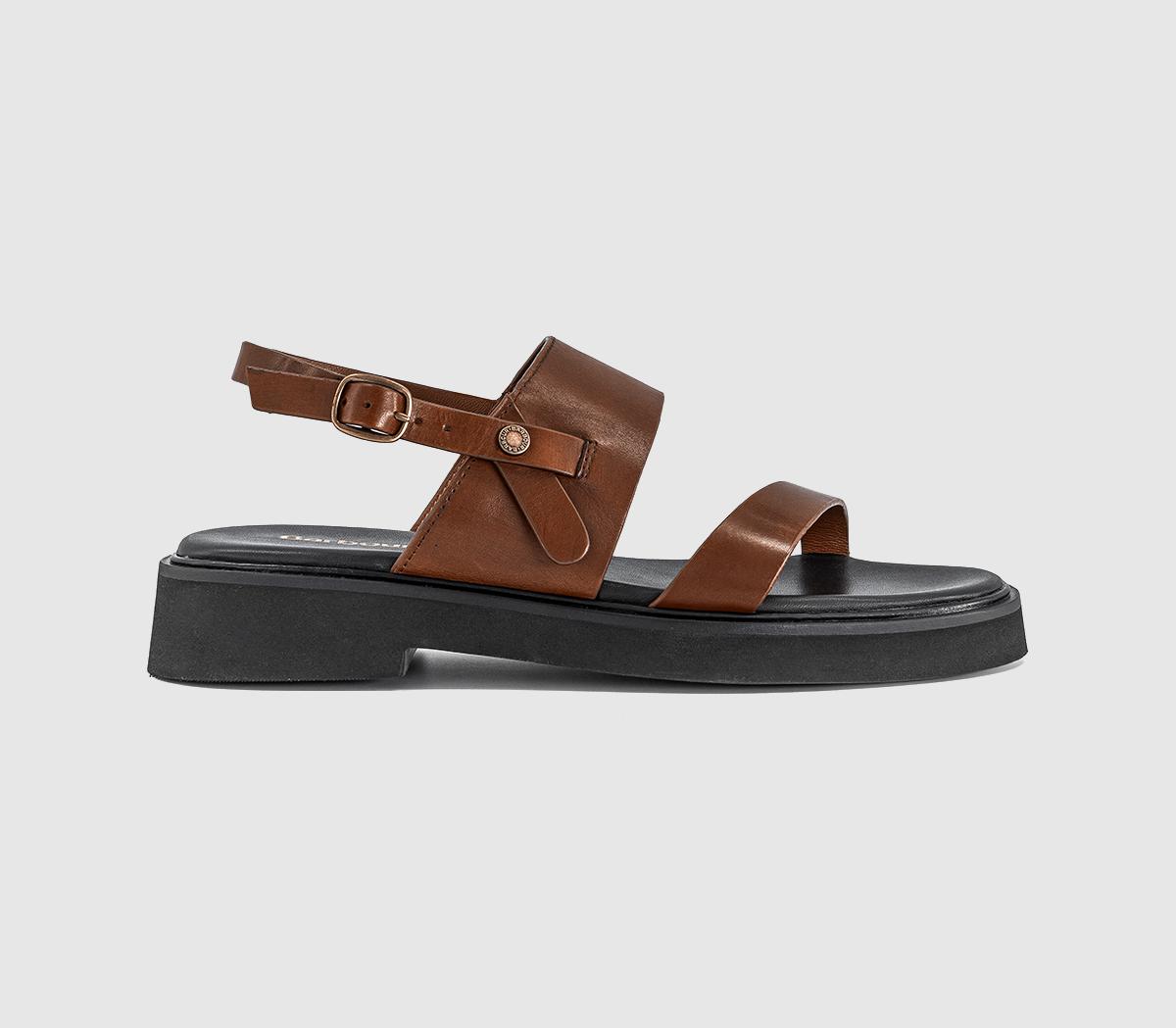 Barbour Dakota Sandals Conker  Brown in Women's Size 7, Office Shoes
