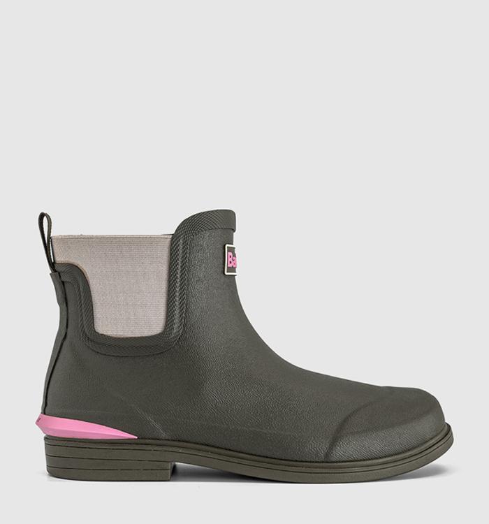 Barbour Abbeyfield Welly Boots Olive