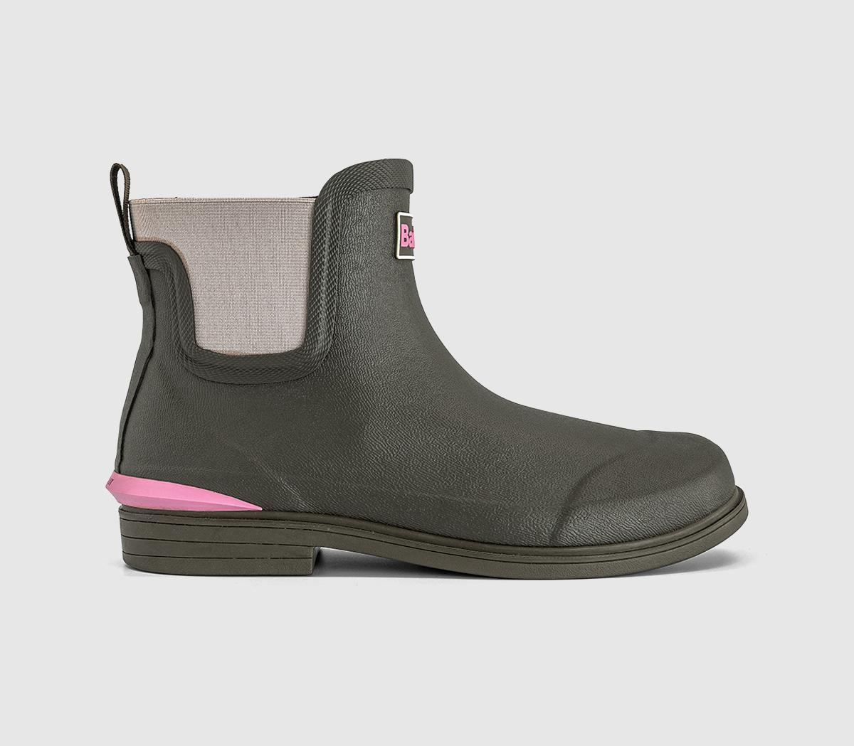 Barbour Abbeyfield Welly Boots Olive  Green in Women's Size 8, Office Shoes