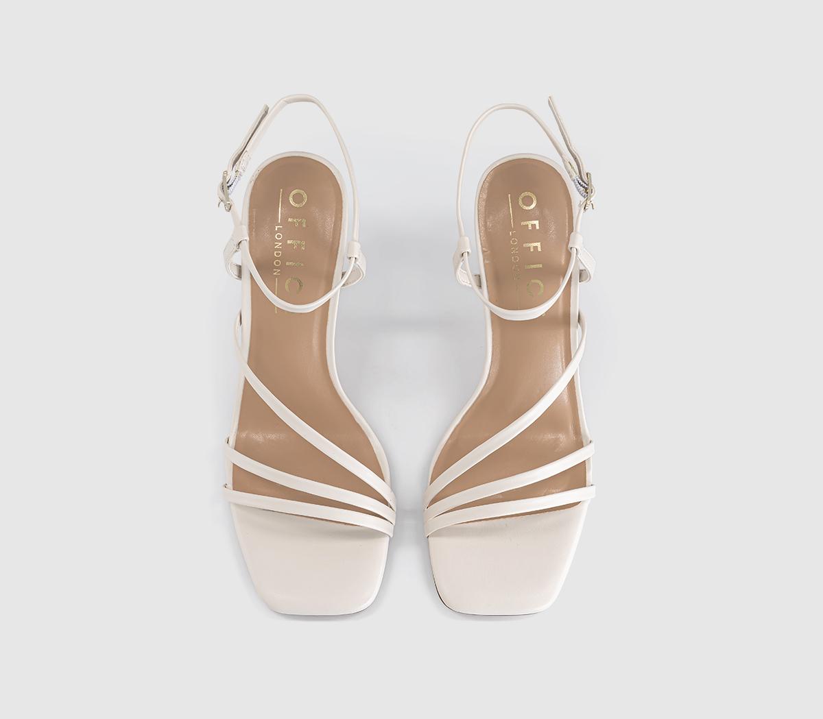 OFFICEHeidi Strappy Sandal HeelsOff White