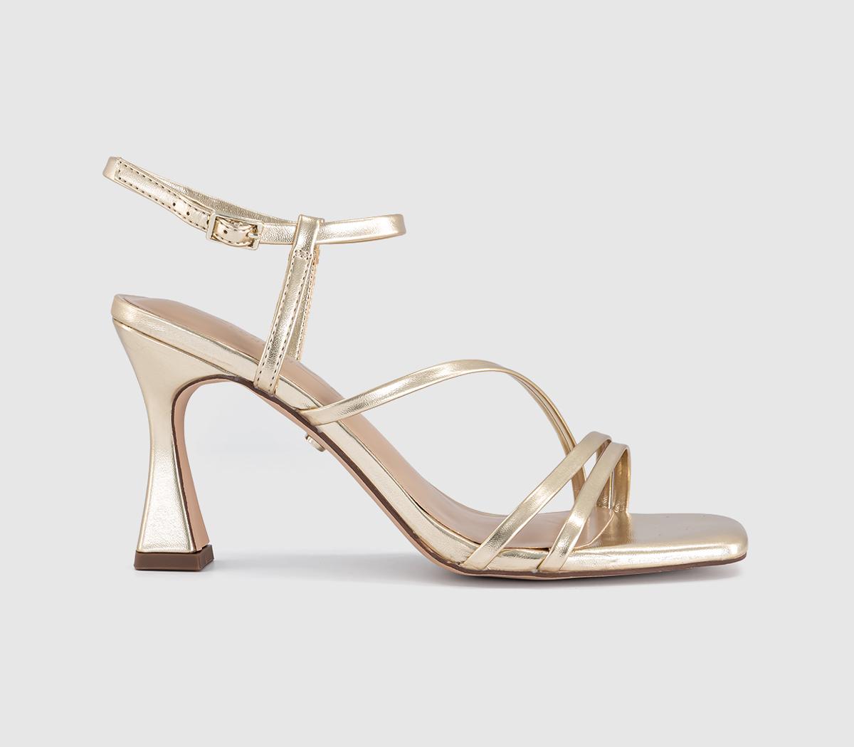 OFFICEHeidi Strappy Sandal HeelsGold