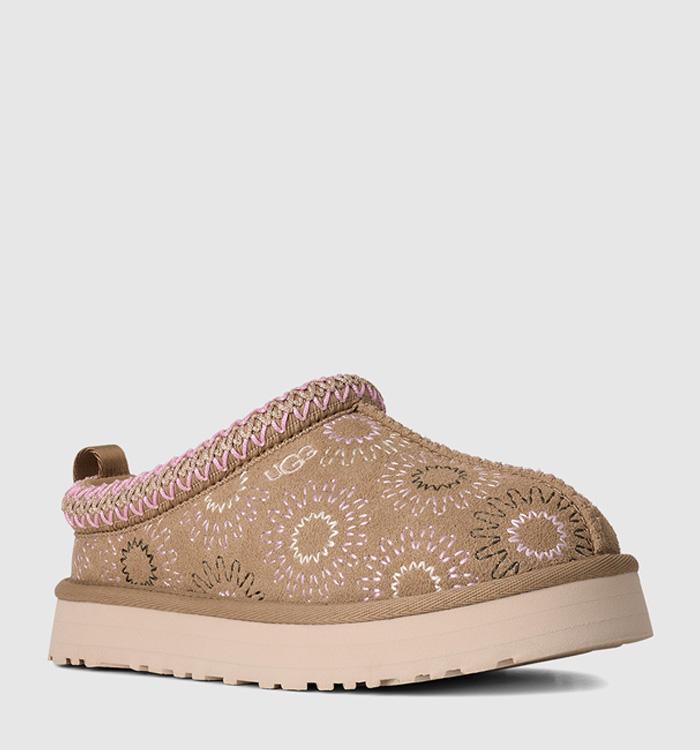 UGG Tazz Sun Stich Kids Slippers Musturd Seed