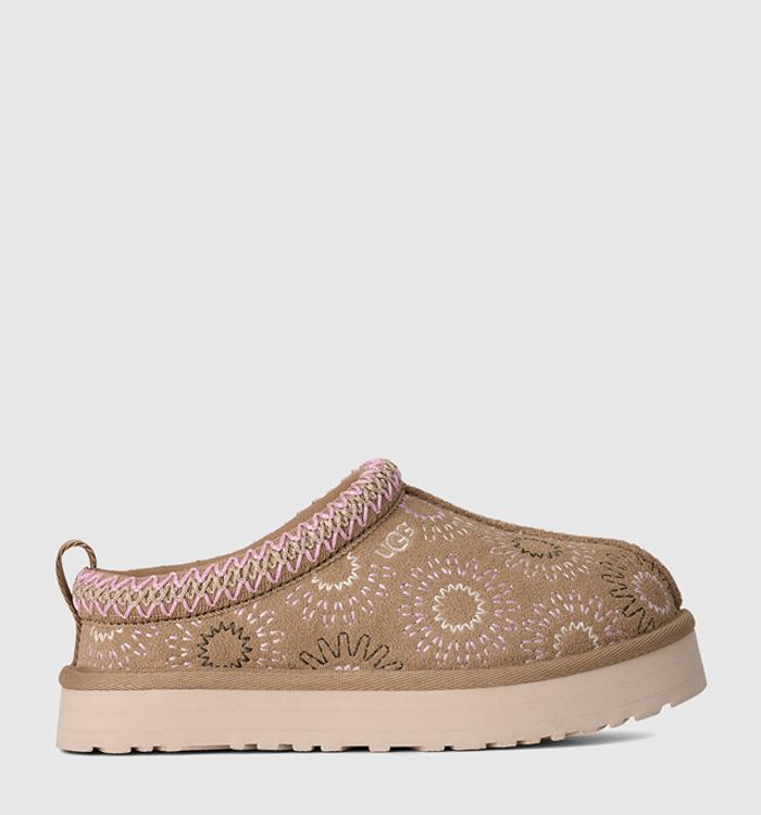 UGG Tazz Sun Stich Kids Slippers Musturd Seed