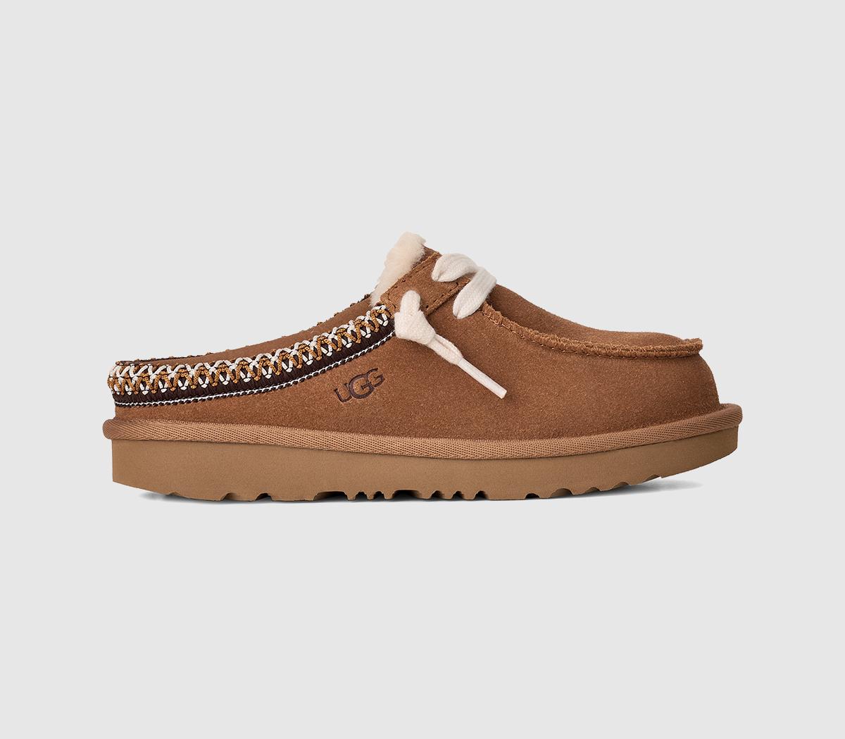 Ugg Tasman Mules Chestnut  Tan in Kids  Size 4, Office Shoes