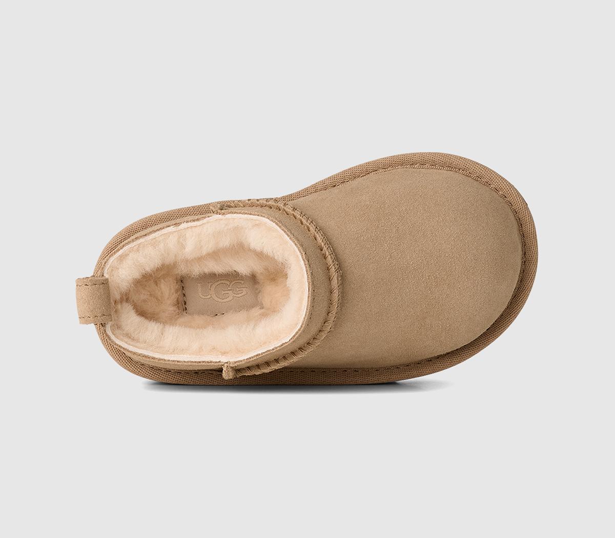 UGG Classic Micro Toddler Slippers Sand - Unisex