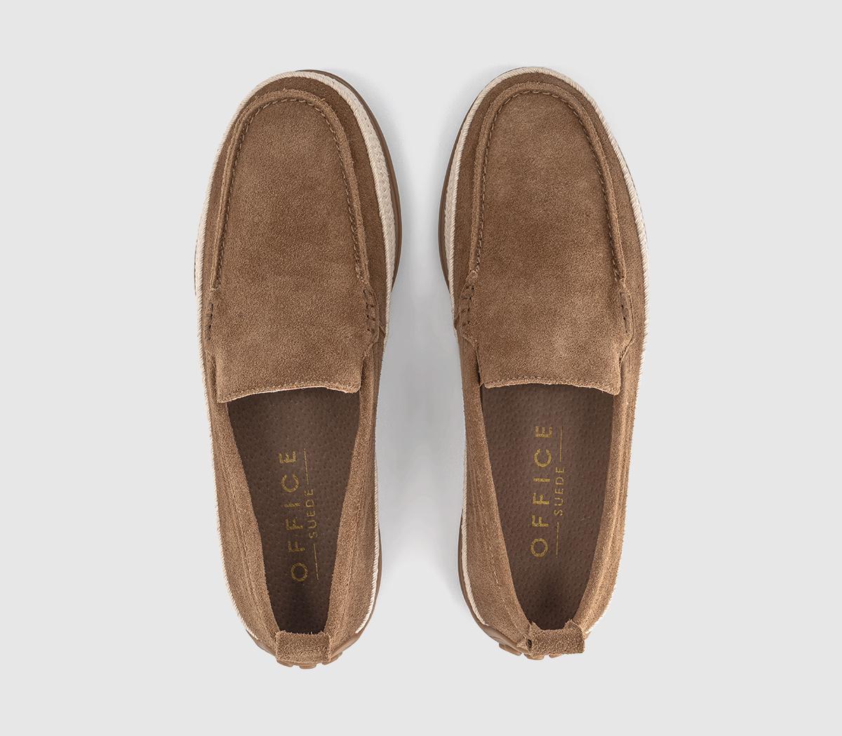 OFFICECapri Slip On Espadrille ShoesTan Suede