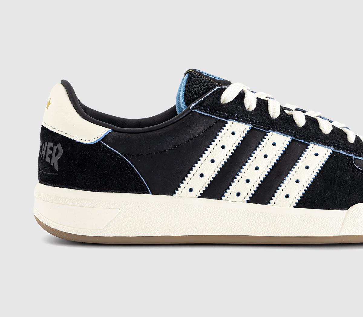 adidasGlenburn TrainersThrasher Core Black Cream White Gum