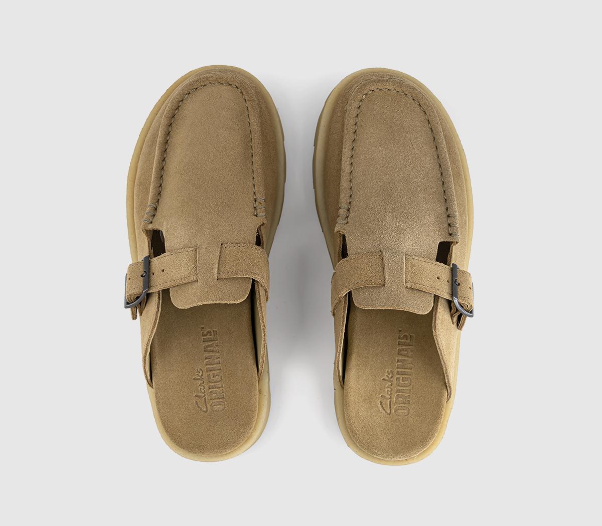 Clarks OriginalsMeare Moc MulesDark Sand Suede