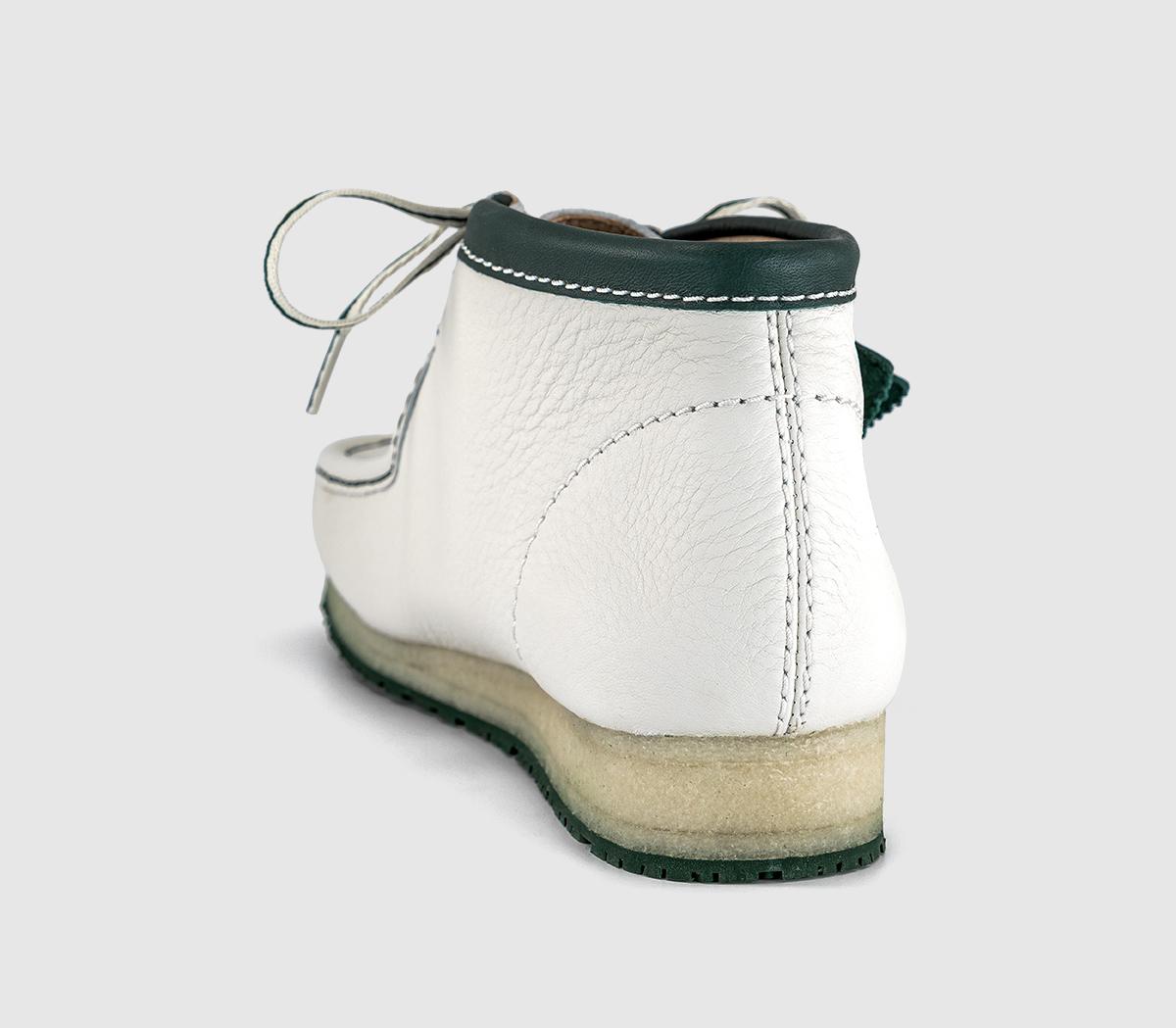 Clarks Originals Wallabee Boots RB White Leather - Men's Boots