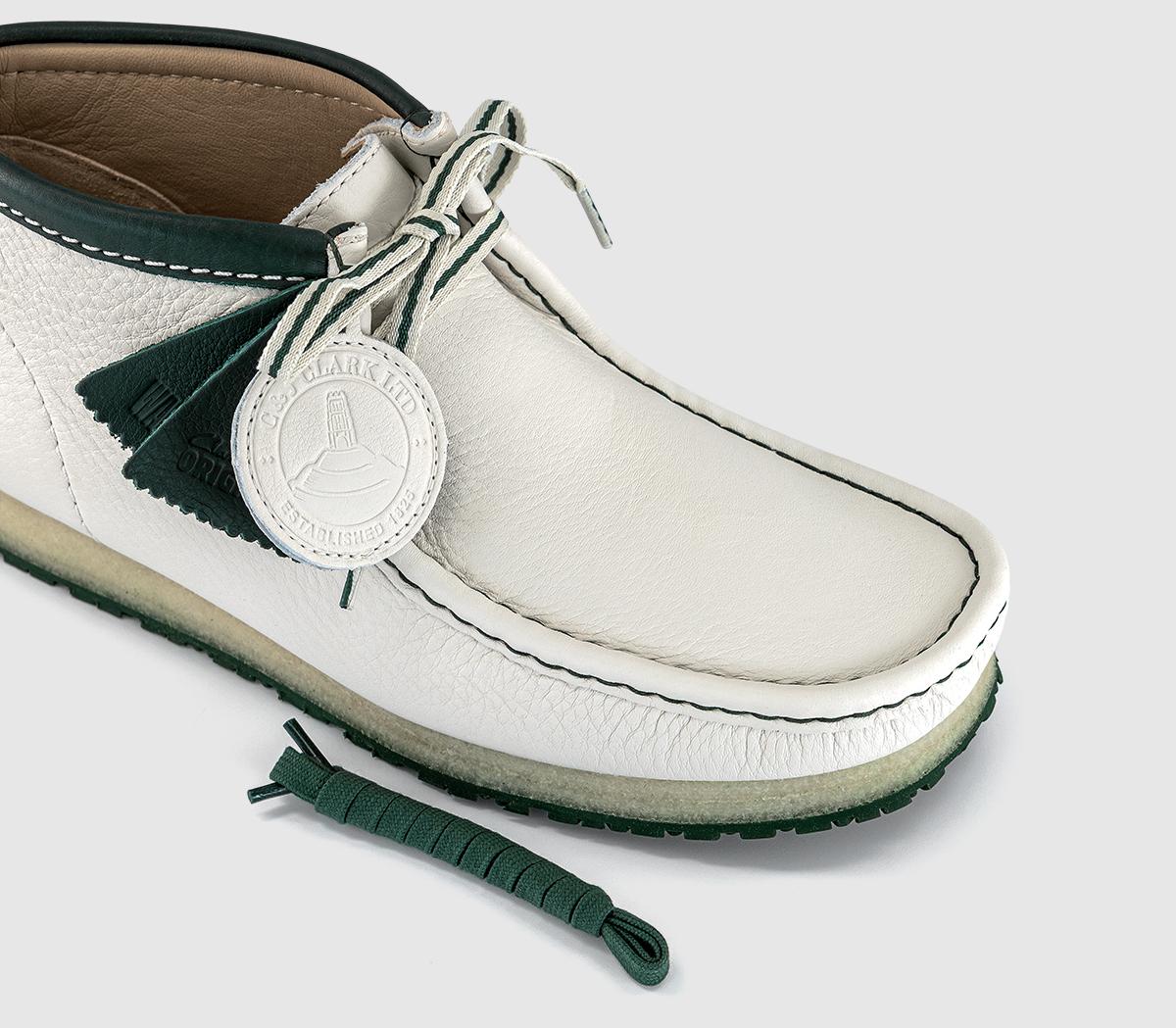 Clarks OriginalsWallabee Boots RB White Leather