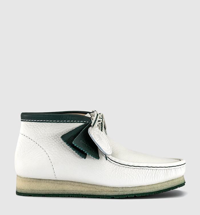 Clarks Originals Wallabee Boots RB White Leather