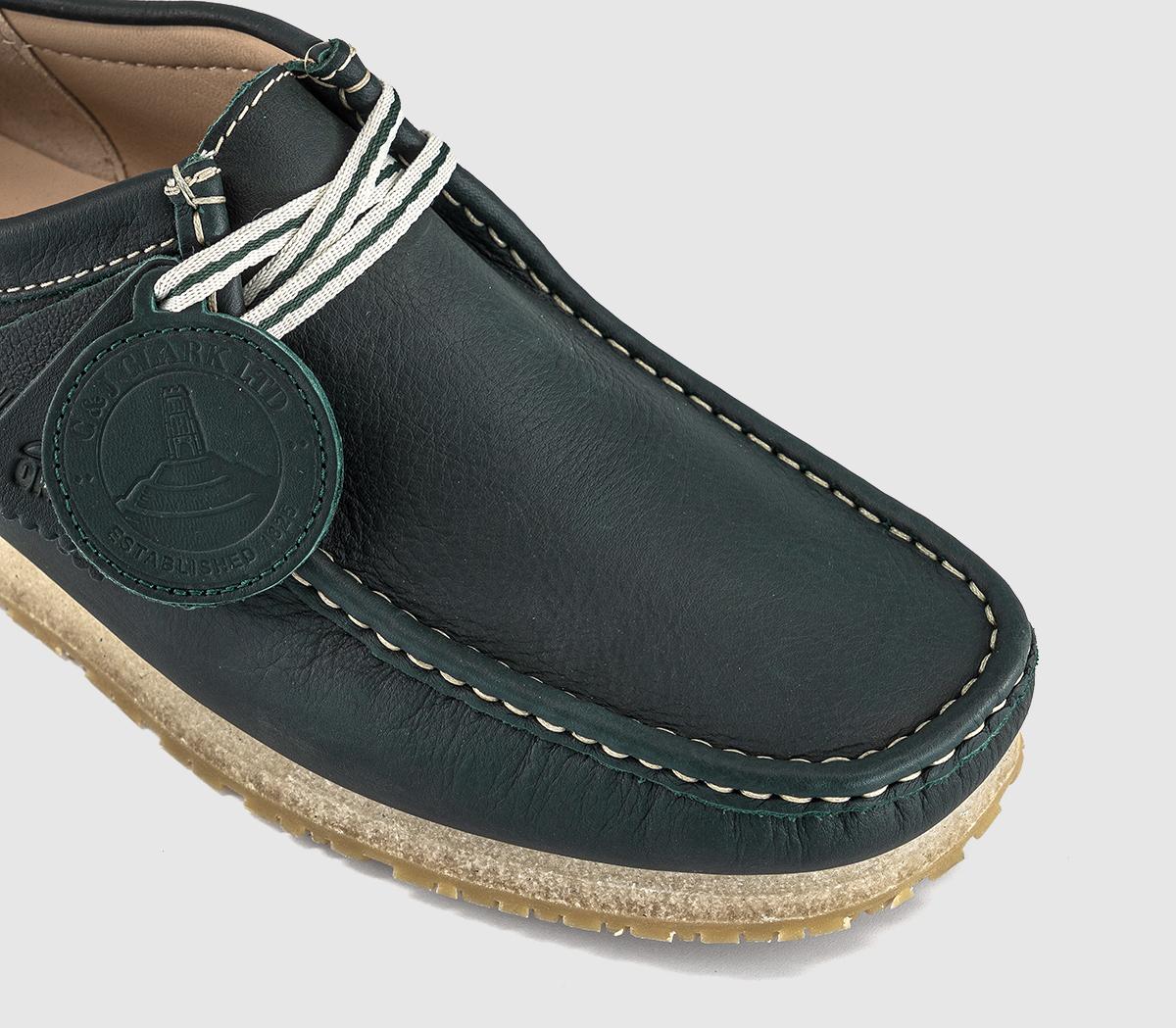 Clarks OriginalsWallabee Boots RBDark Green Lea