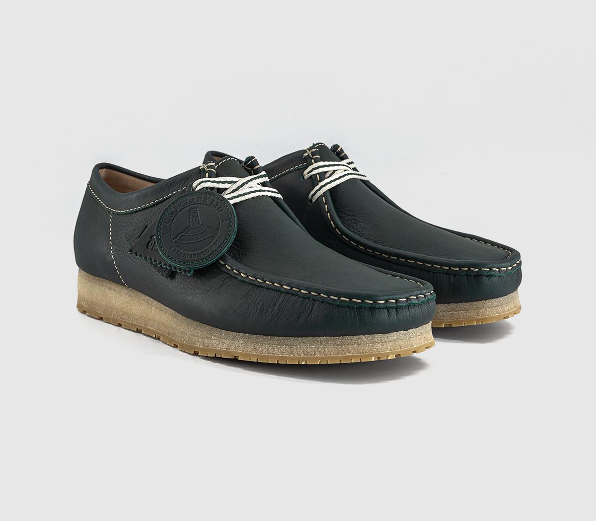 Clarks OriginalsWallabee Boots RBDark Green Lea