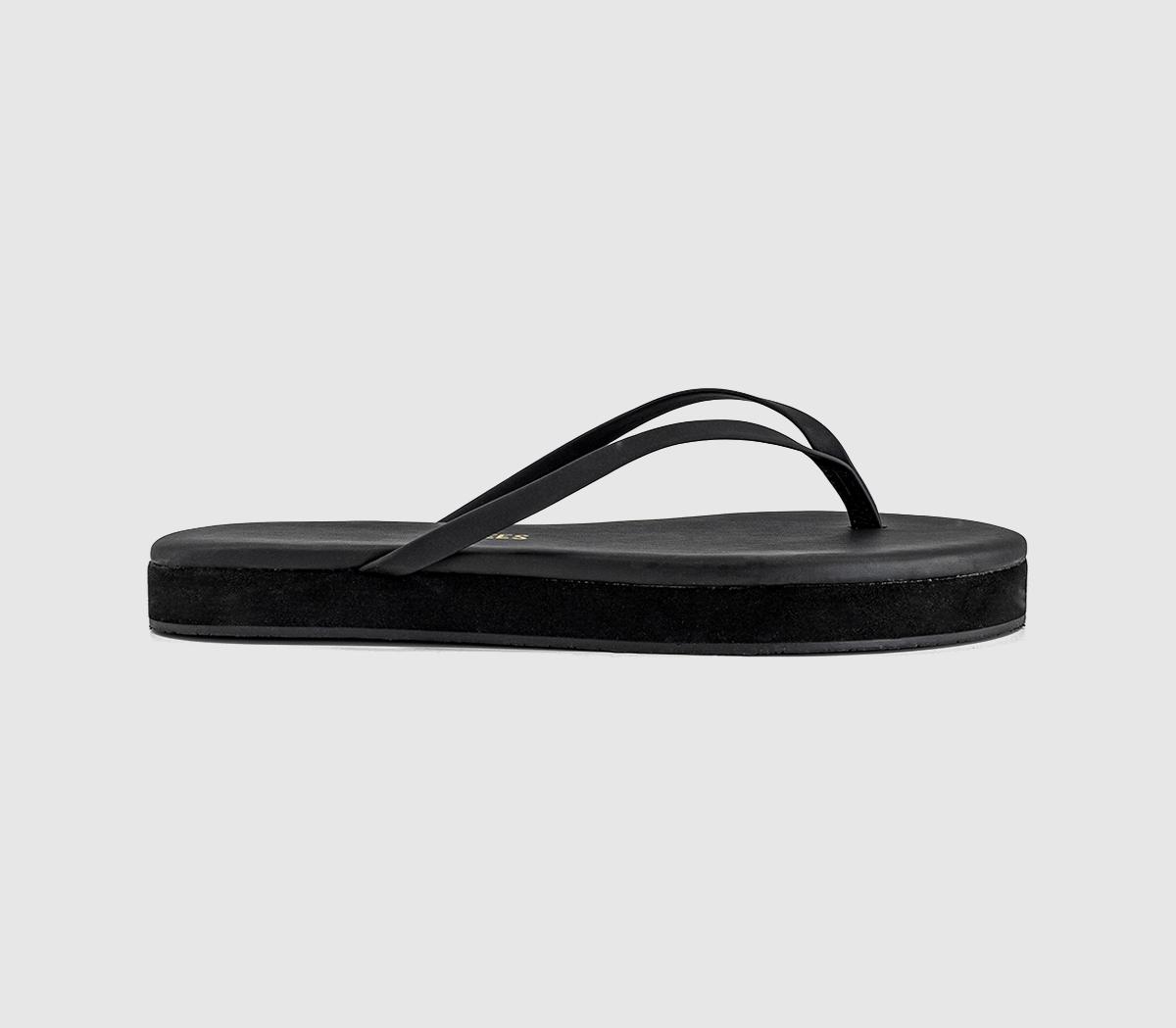 TKEESLily Platform Foundations Flip FlopsBlack