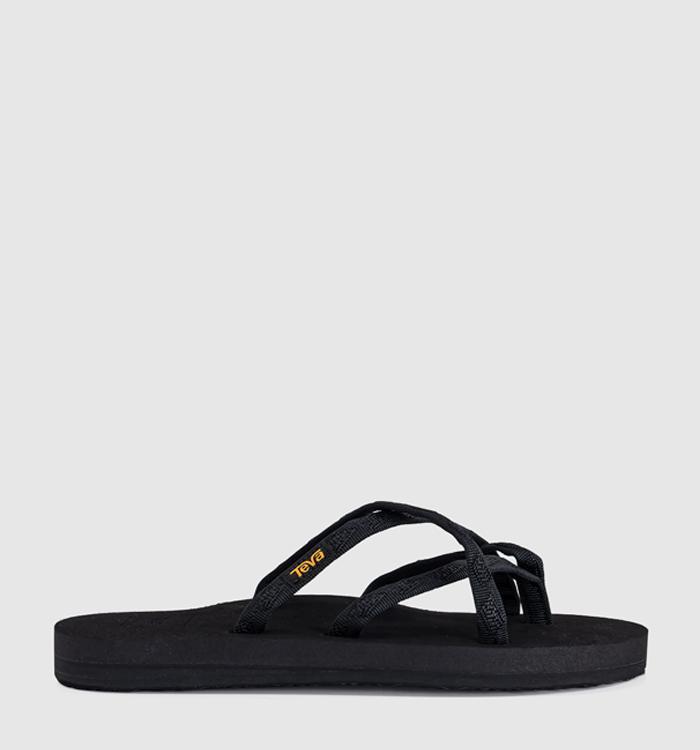 Teva Olow Ahu Sandals Mix B Black On Black