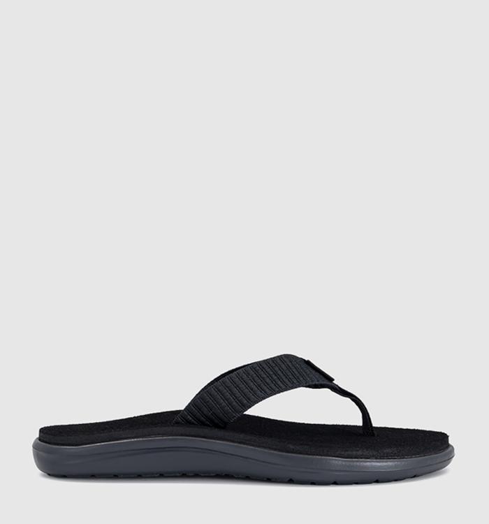 Teva Voya Flip Flops Bar Street Black