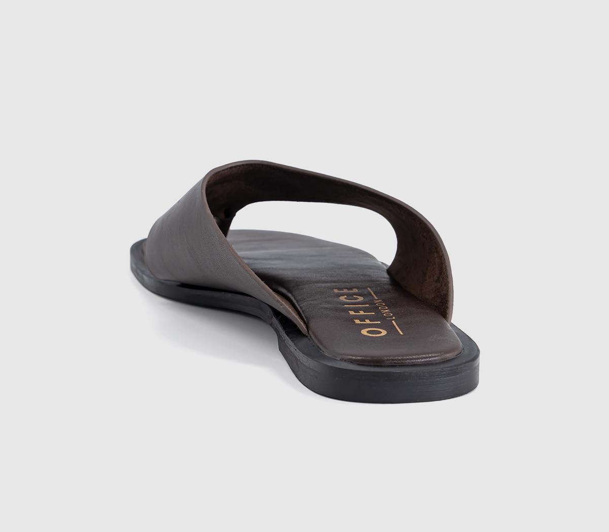 OFFICESaffie High Vamp Toe Post SandalBrown