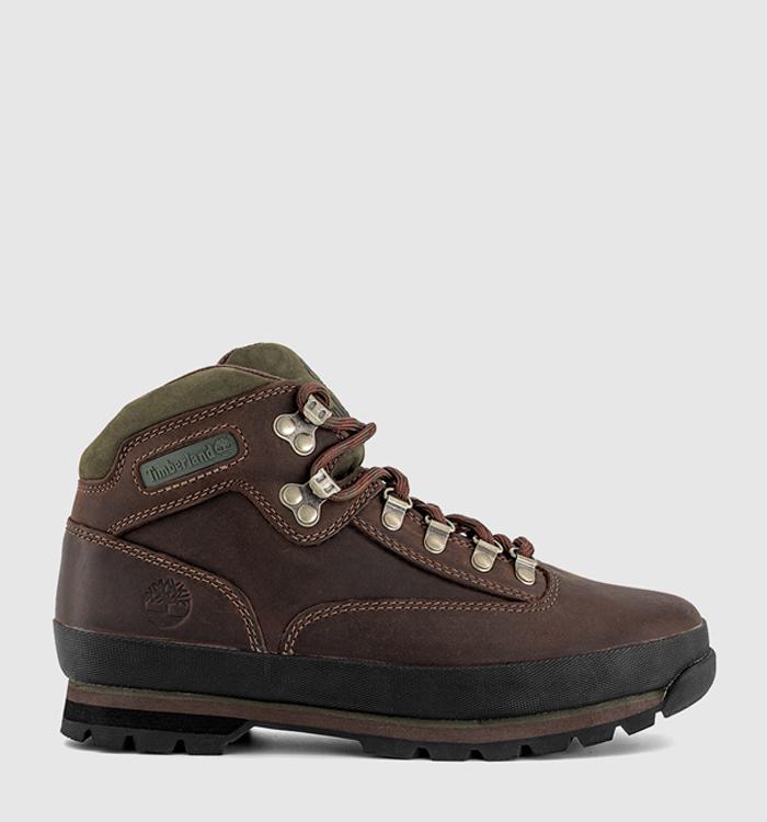 Timberland Euro Hiker Mid Lace Boots Brown